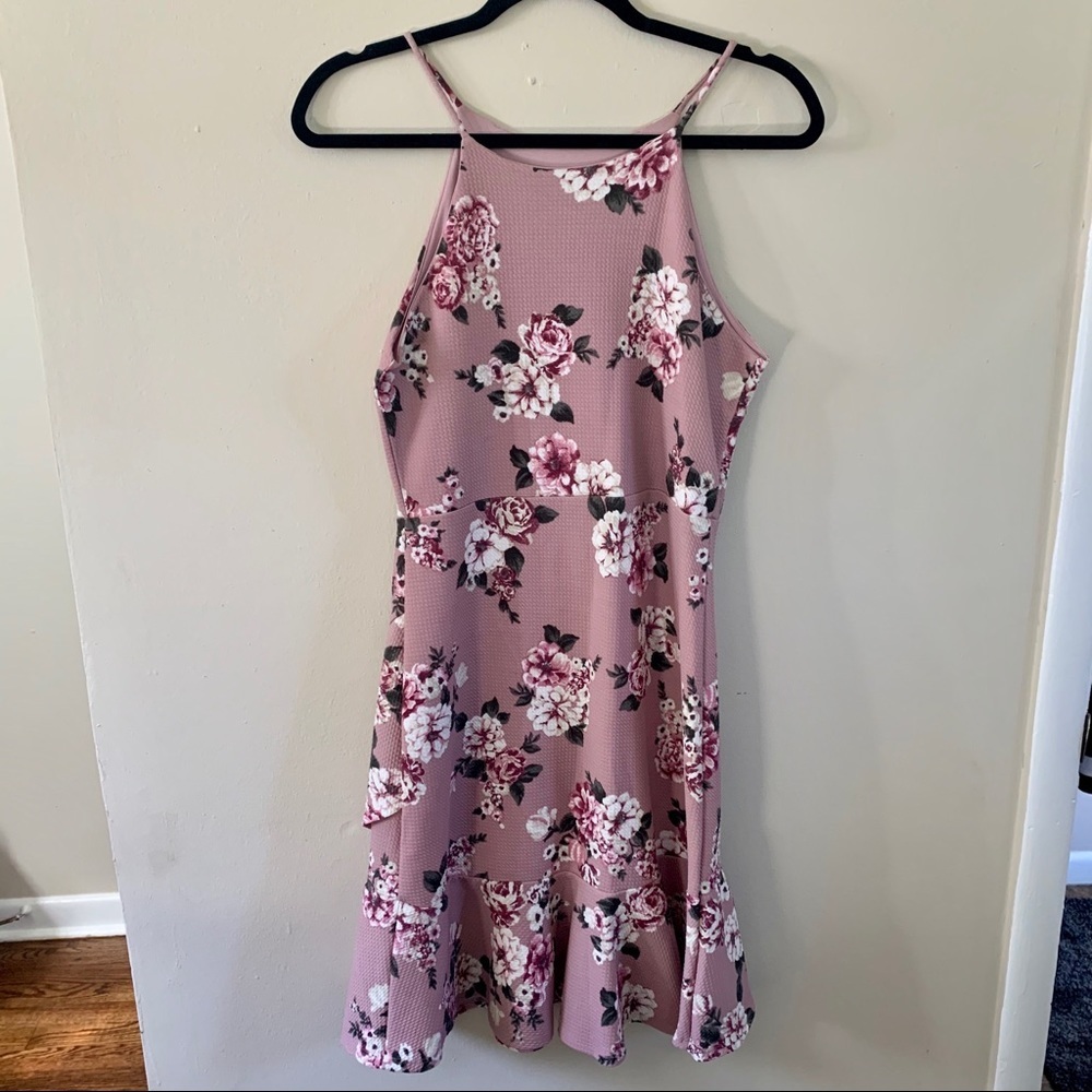 Floral Purple Dress